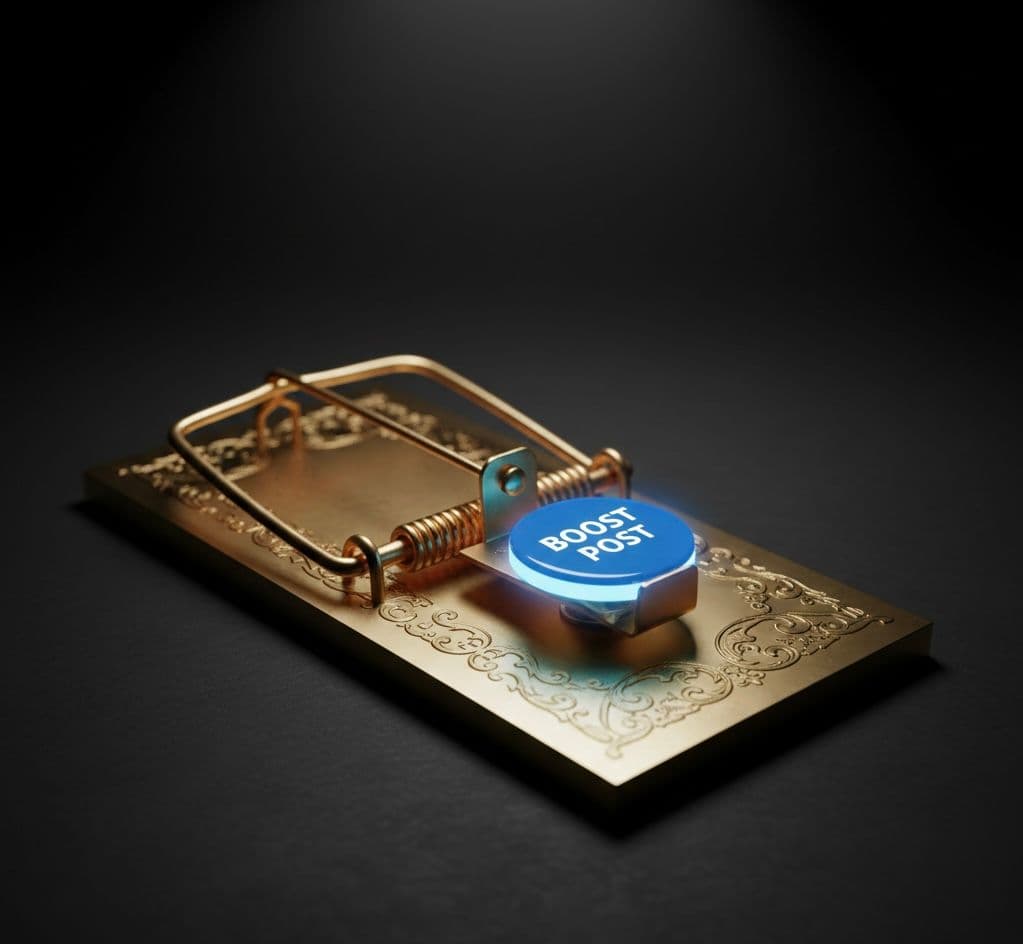 Le bouton "Booster" : Le piège à argent de Facebook.